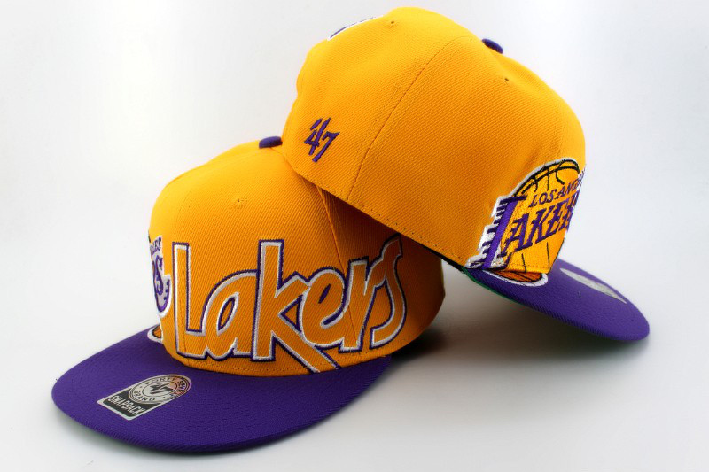 Los Angeles Lakers 47Brand Snapback Hat id02